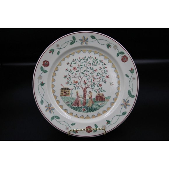 VILLEROY & BOCH AMERICAN SAMPLER FIRST IMPRESSIONS 1981 SET 4 DINNER PLATES 11" - Picture 2 of 9